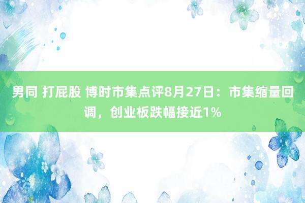 男同 打屁股 博时市集点评8月27日：市集缩量回调，创业板跌幅接近1%